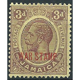 Jamaica 1916 SG72 3d Purple/Yellow WAR STAMP Mounted Mint .. ..