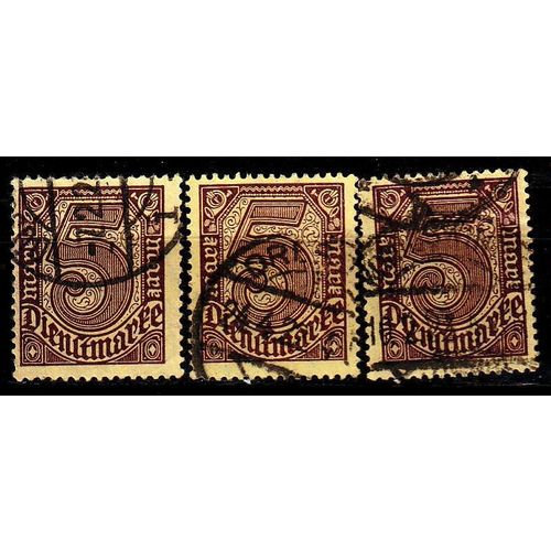 GERMANY REICH Dienst [1920] MiNr 0033 a,b,c ( O/used ) [01]