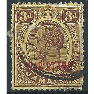 Jamaica 1919 SG77 3d Purple/Yellow WAT STAMP Fine Used .. ..