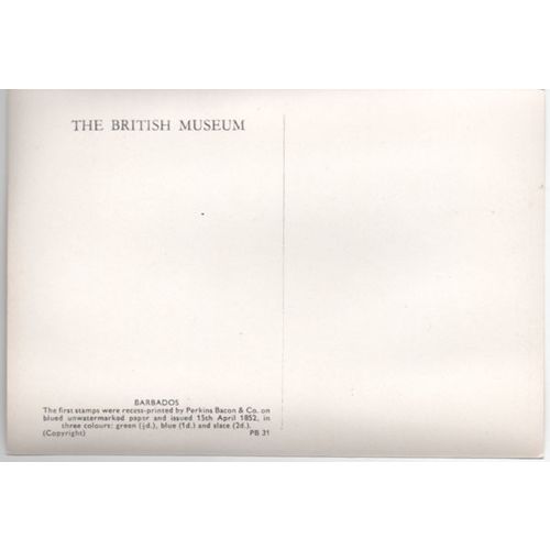 British Museum PB 31 Postcard Barbados Stamp