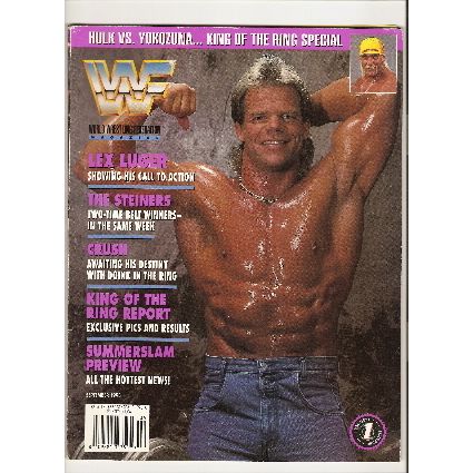 WORLD WRESTLING FEDERATION magazine SEPTEMBER 1993 LEX LUGER