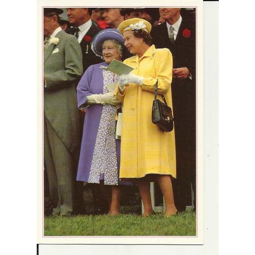 Royalty HM THE QUEEN & HM THE QUEEN MOTHER Postcard by Dixon (PLO 01547)