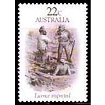 Australia 1981 Gold Rush Licence Inspection 22c MNH Stamp