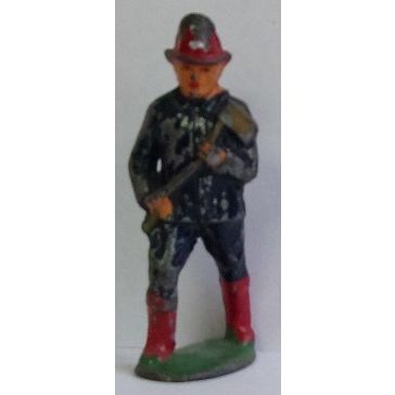 VINTAGE Barclay's ' FIREMAN ' with AXE ' ( 1940s )