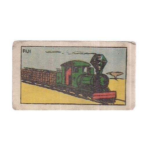 no. 26 TRAINS OF THE WORLD seri Sweet Cigarette card by Clevedon confectionary =