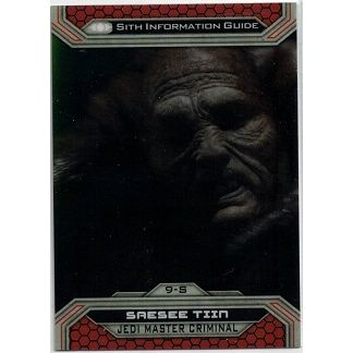 STAR WARS ' CHROME PERCEPTIVES ' Jedi vs Sith card # 9-S (2015)