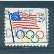Used 2528 29c U.S. Flag Fine BPS A16611