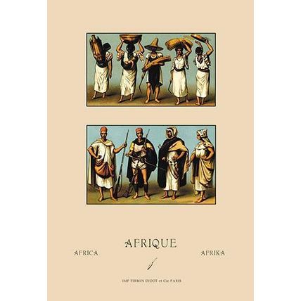 A Variety of African Dress 20 x 30 Poster