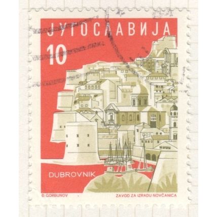 Yugoslavia 1959 - 10d red - Dubrovnik - used