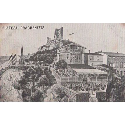 Plateau Drachenfels Germany Antique German Postcard