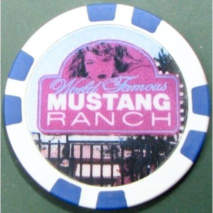 Mustang Ranch. Brothel Casino Chip. Reno, NV. BR10.