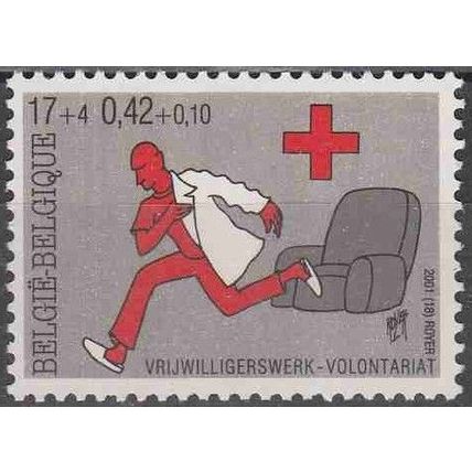 Belgique 2001 Michel 3072 Neuf ** Cote (2008) 1.10 € Croix Rouge Bénévolat