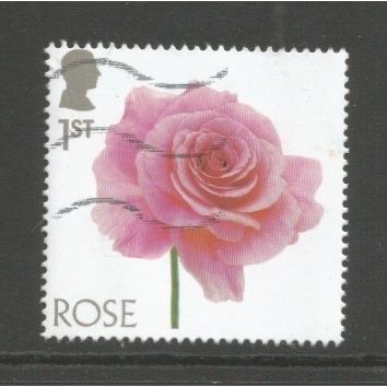 Great Britain 2023 Flowers: Rose 1st class, used.