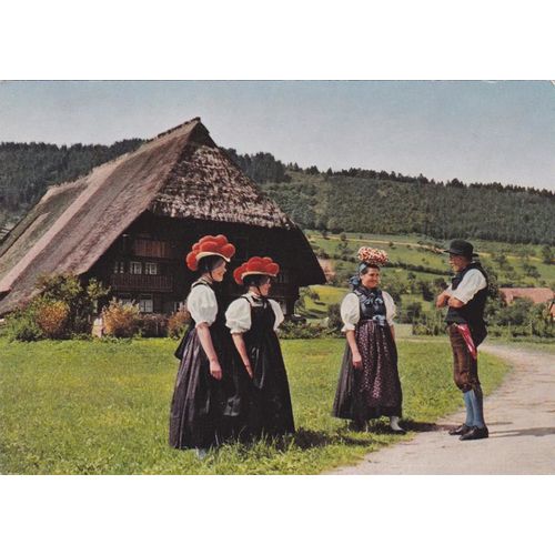 National Costume Of The Black Forest Germany Ethnic Postcard (ETH12241)