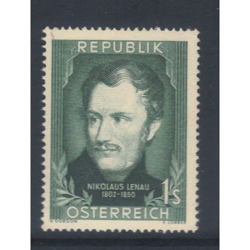 AUSTRIA 1952 BIRTH ANNIV NIKOLAUS LENAU MNH see note