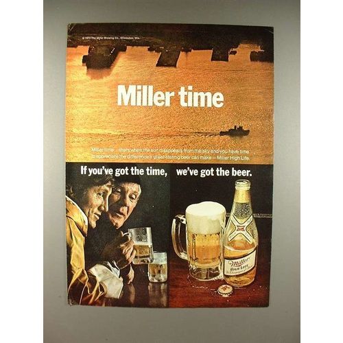 1972 Miller High Life Beer Ad