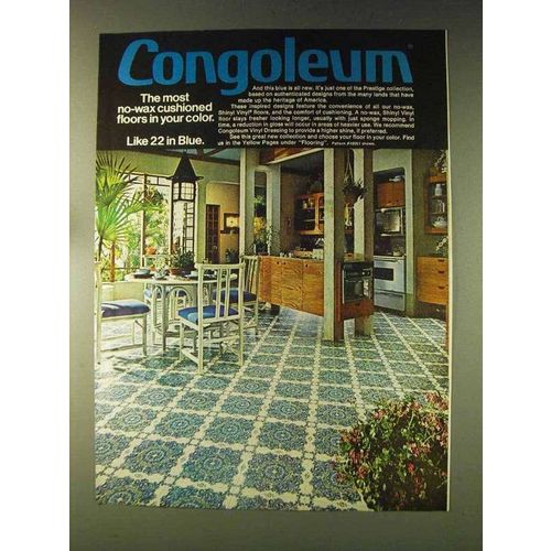 1976 Congoleum Prestige Shinyl Vinyl Floor #45001 Ad