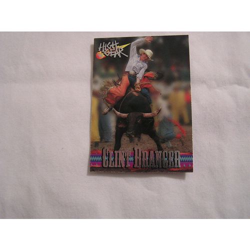 Clint Branger 1995 High Gear Rodeo Silver base NO. 13