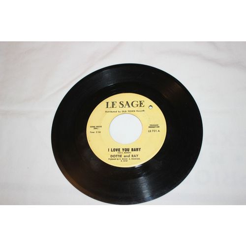 Dottie and Ray 45-I LOVE YOU BABY/LA LA LOVER