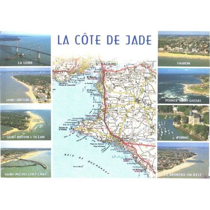 France; land map; de Jade coast