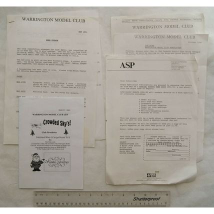 1991-2001 newsletters Warrington Model Club