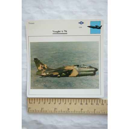 Vought A-7K - USA - Trainer - Collectors Club Card