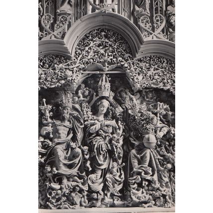 Breisacher Stephansmünster Kiche 1526 Religious Statue Real Photo Old Postcard