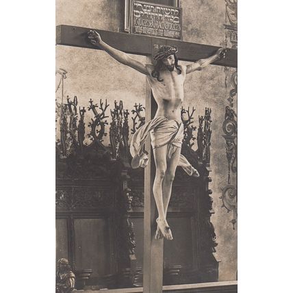 Freudenstadt Evangelische Stadt Kirche Crucifixion Postcard