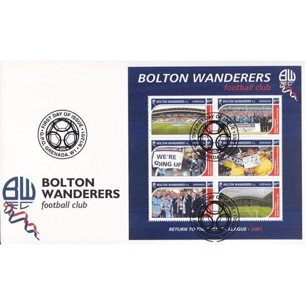 Bolton Wanderers Football Club 2001 Rare First Day Cover