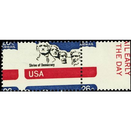 C88, Large Two Way Misperfed Major Error Airmail Stamp Mint NH - Stuart Katz