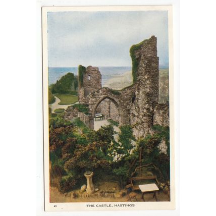 The Castle Hastings Postcard East Sussex H43
