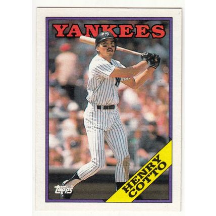 1988 Topps baseball card 766 Henry Cotto