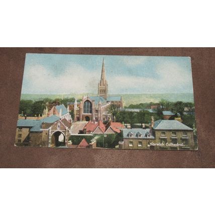 1909 fr Christian Novels Postcard -Norwich Cathedral - Norfolk