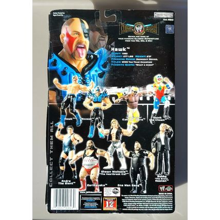 wwe wwf ljn deluxe classic superstars blue road warrior hawk wrestling figure