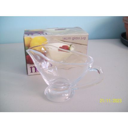 Clear Glass Sauce or Gravy Jug
