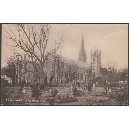 Llandaff Cathedral, Cardiff, Glamorganshire, c.1905 - London Stereoscopic Co PC