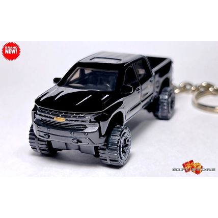 RARE KEYCHAIN BLACK CHEVY SILVERADO 1500 TRUCK CUSTOM Ltd Ed. GREAT GIFT