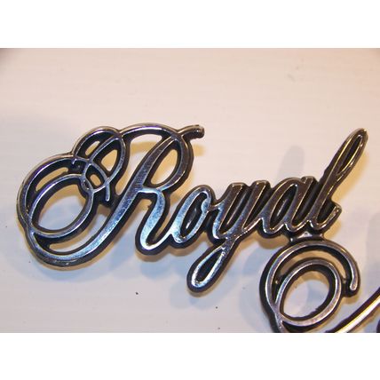 1975 76 77 DODGE ROYAL MONACO EMBLEM OEM #3811506