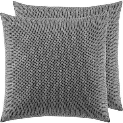 Laura Ashley Home-Euro Sham Set-26"L x 26"W-100% Cotton-BLACK-NEW-SEALED-FAST