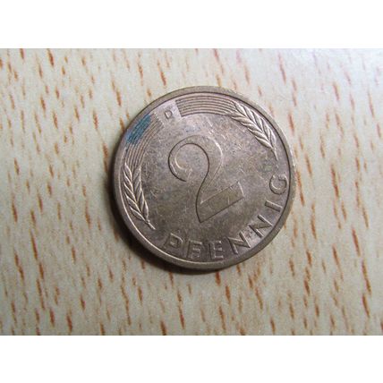 1994d 2 Pfennig Germany Coin