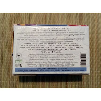 Iris Soap 300g Made in Italy Vegan OK La Florentina
