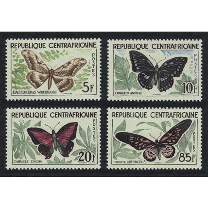 Central African Rep. Butterflies 4v 1960 MNH SG#8-11