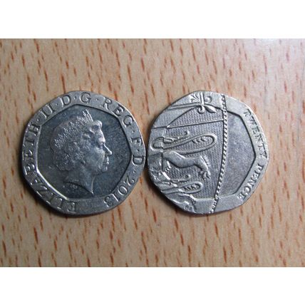 GB 2013 Elizebeth II Decimal 20p Coin