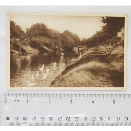 vintage postcard The Hythe Canal