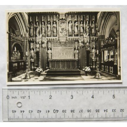 vintage postcard High Altar, Southwark Cathedral, London
