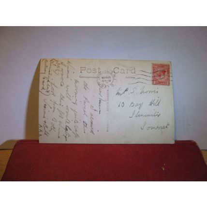 CHELSEA BARRACKS, LONDON used vintage postcard RP by C. Degen 1933 pm =