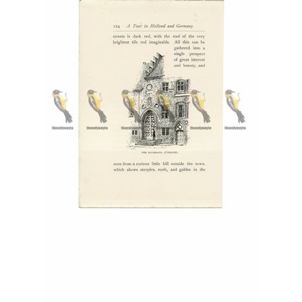Luneburg, Rathhaus, Germany, Book Illustration (Print), 1889