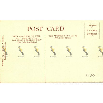 Westerham Church, J A Hughes, Postcard