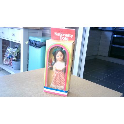 Nationality Costume Doll (Switzerland) with Sleeping Eyes (Boxed) - VINTAGE