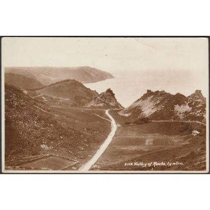Valley of Rocks, Lynton, Devon, c.1930s - Sweetman RP Postcard
